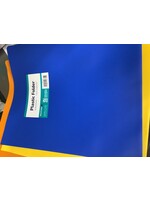 * Blue Wexford 9.37"x11.5" Plastic 2 Pocket Folder*