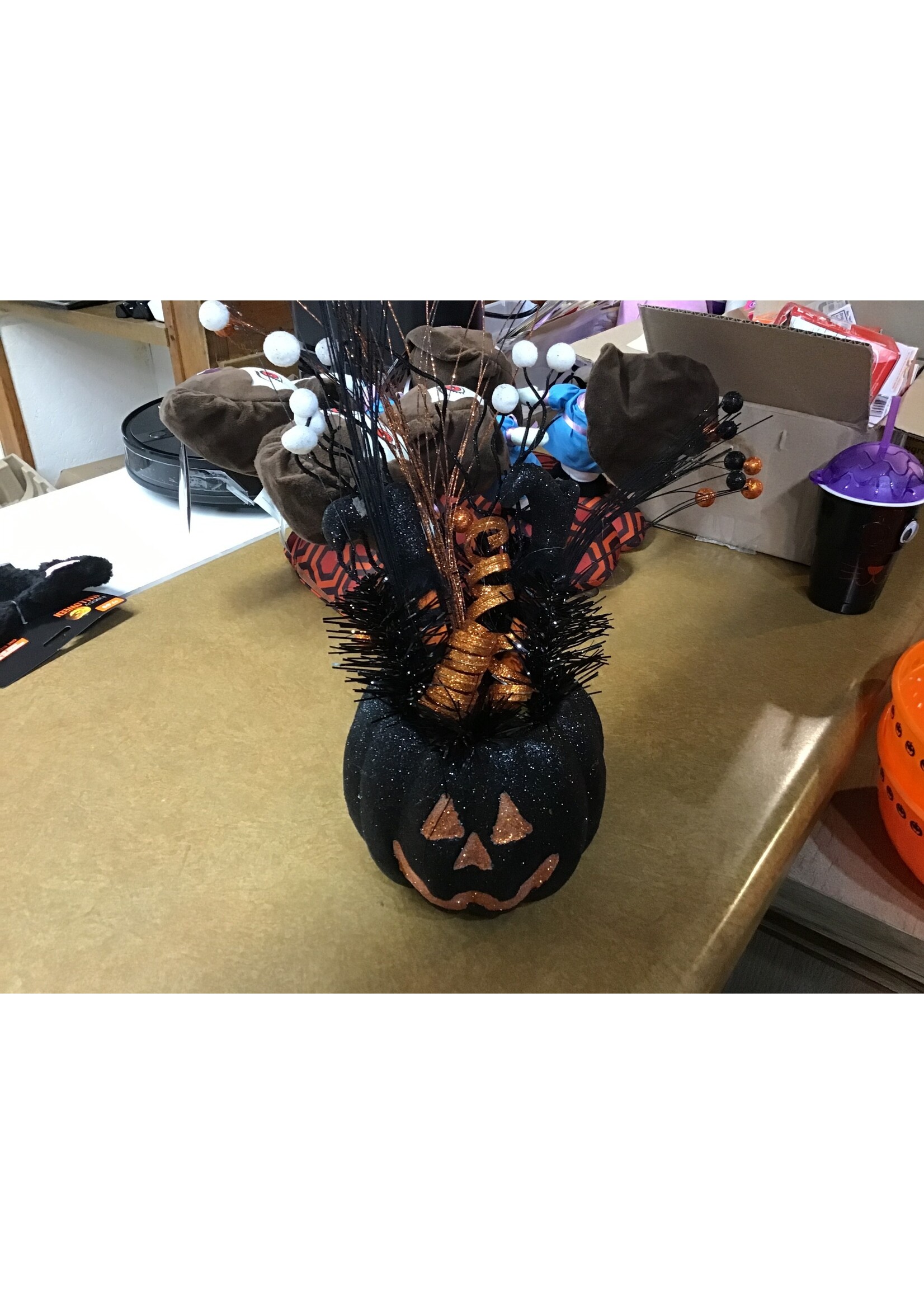 Happy Halloween- Tinsel Centerpiece- witch’s boots