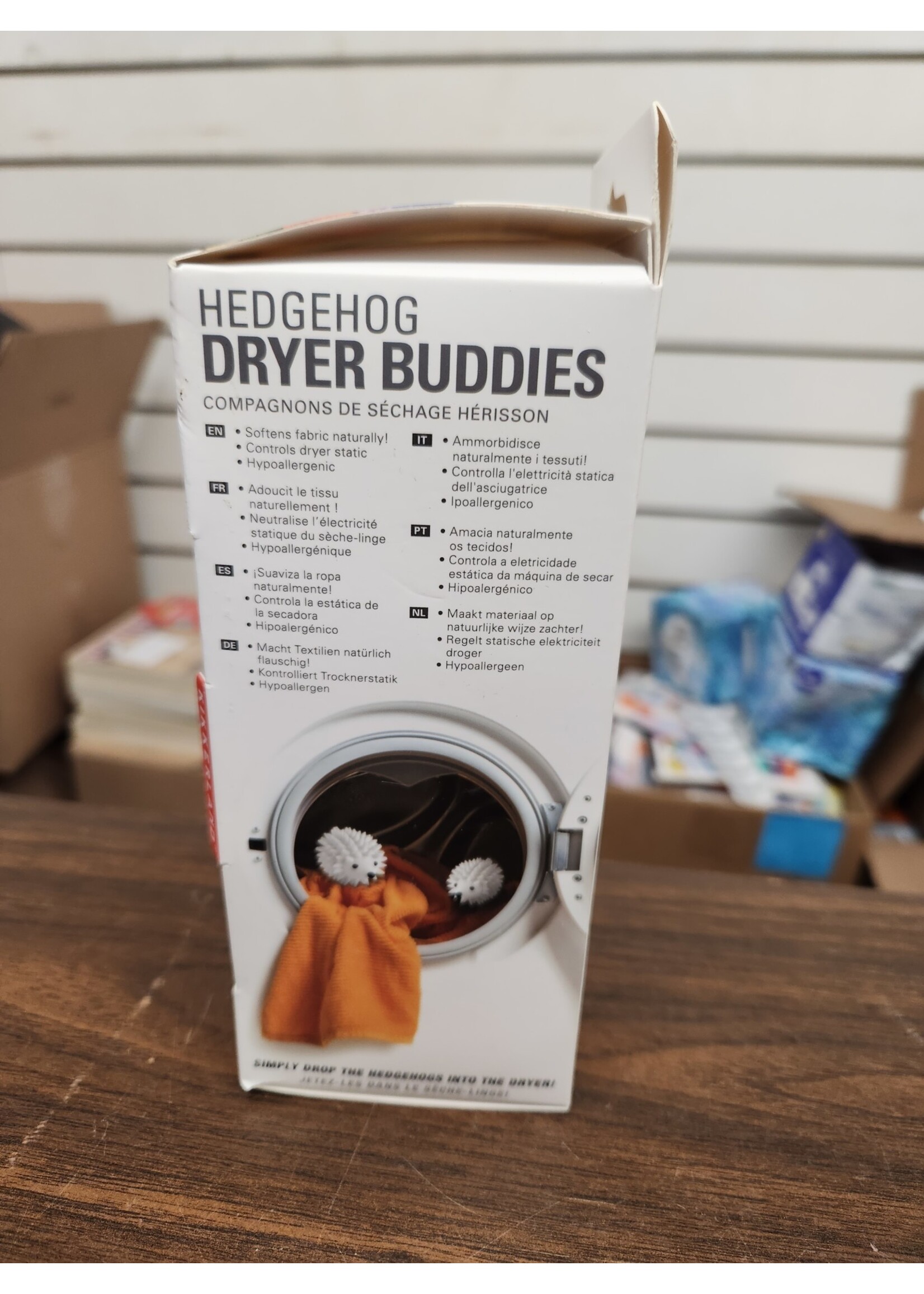 Kikkerland Hedgehog Dryer Buddies Fragrance Free White
