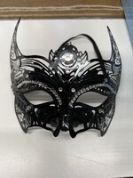 Halloween Masquerade Mask - metal black