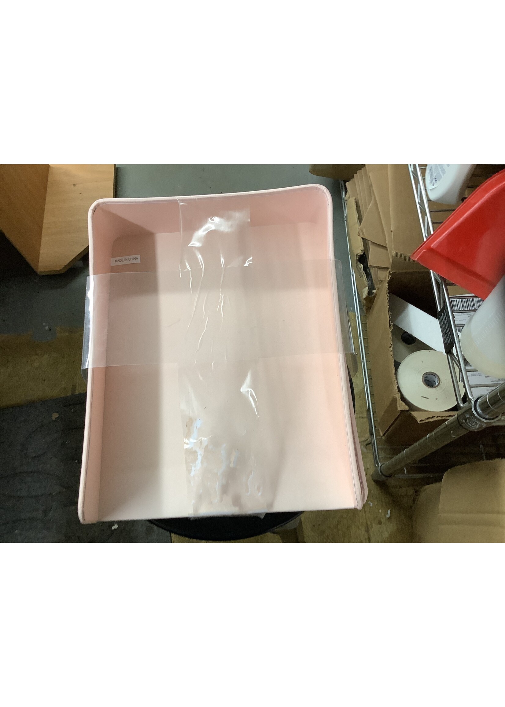 *Slightly Bent Paper Ripped Off Top Set of 2 Paper Trays Blush - Project 62