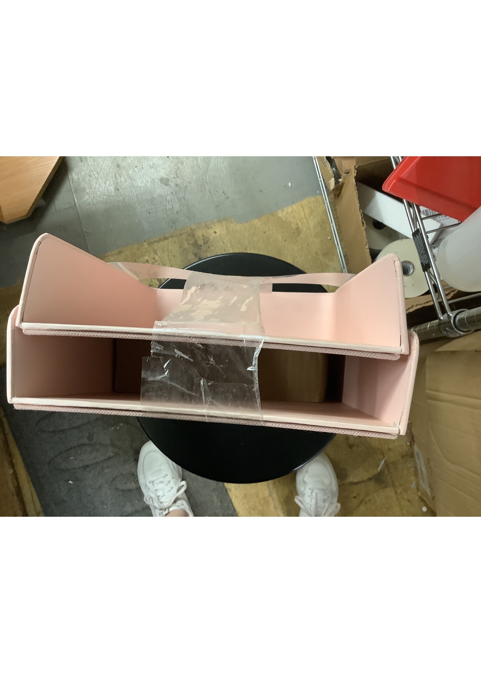 *Slightly Bent Paper Ripped Off Top Set of 2 Paper Trays Blush - Project 62