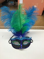 Halloween mask- green blue