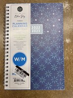 2022-23 Academic Planner Weekly/Monthly 5 inch x8 inch  Stitched Blue - Senn & Sons for Blue Sky