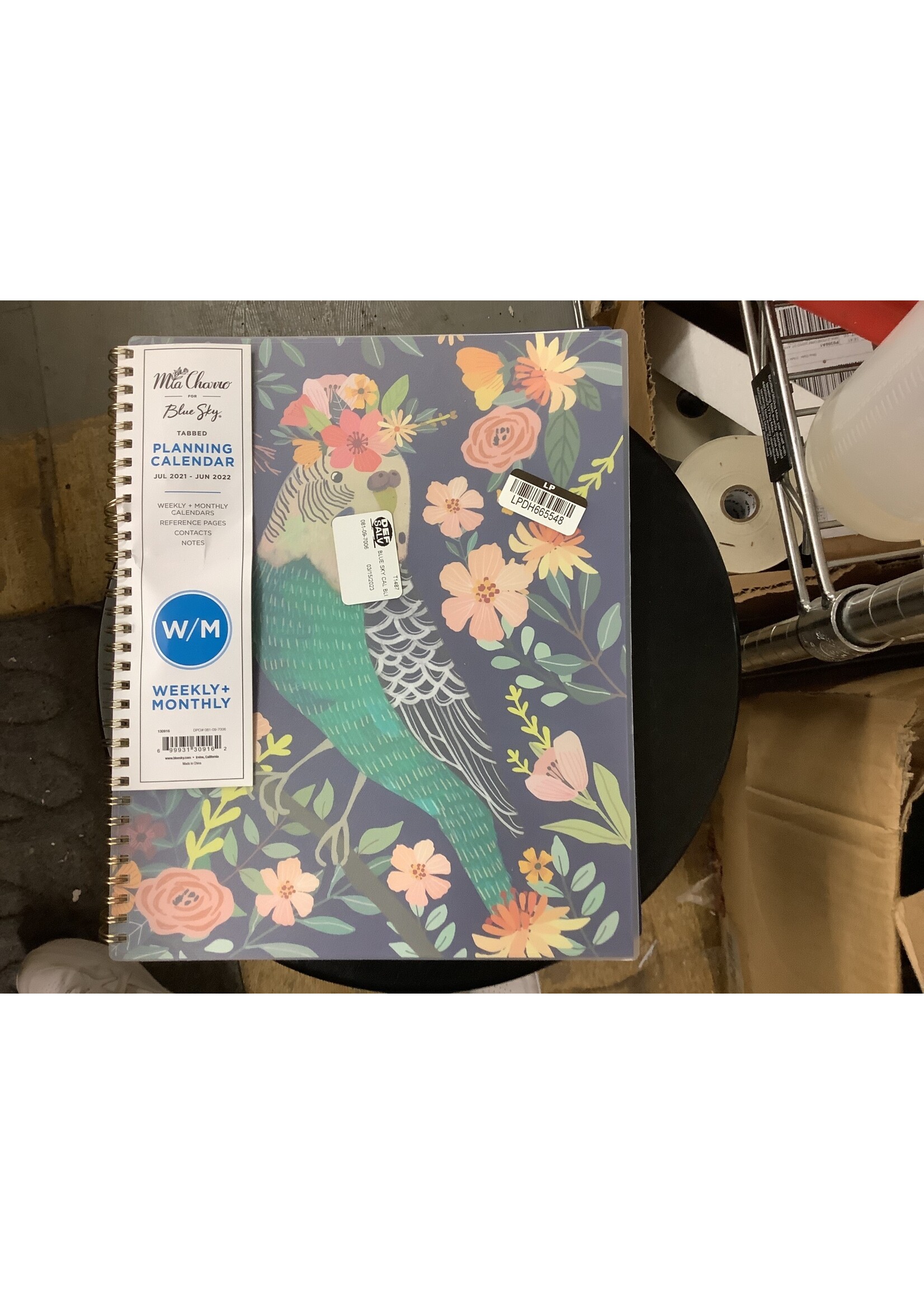 2021-22 Academic Planner 8.5 inch  x 11 inch  Weekly/Monthly Wirebound Parakeet - Mia Charro