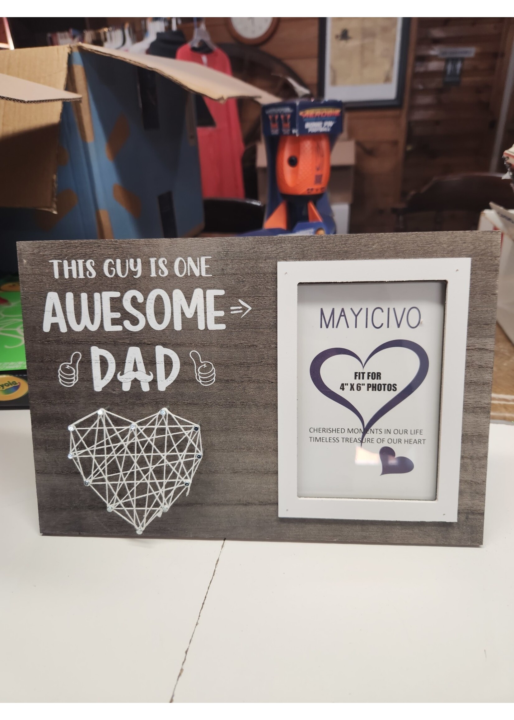 11 3/4x8 Mayicivo 4x6 Photo Frame Awesome Dad Picture Frame