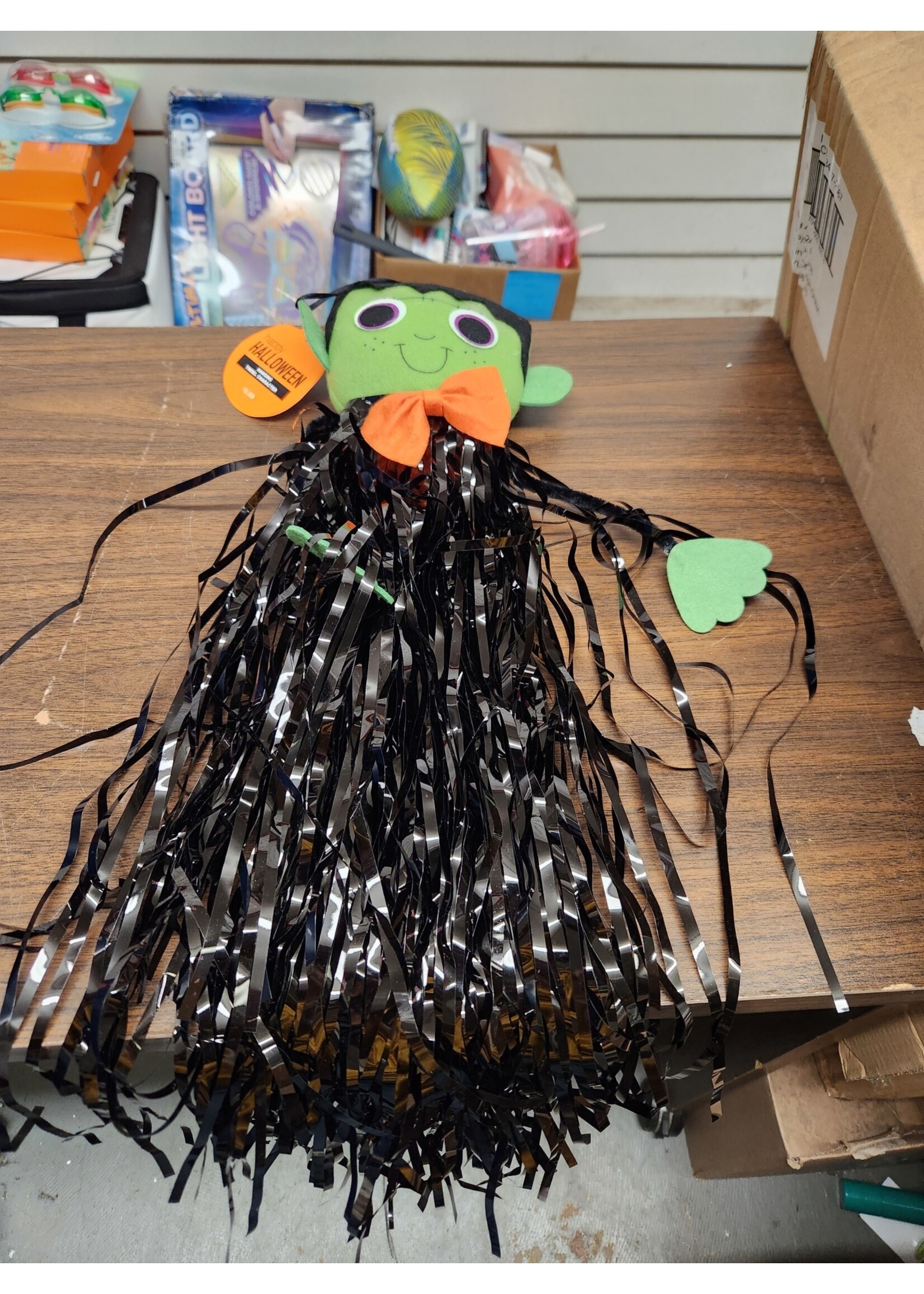 Happy Halloween Hanging Tinsel Character  Frankenstein