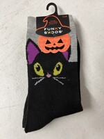 Funky Socks 4-10 Black Cat