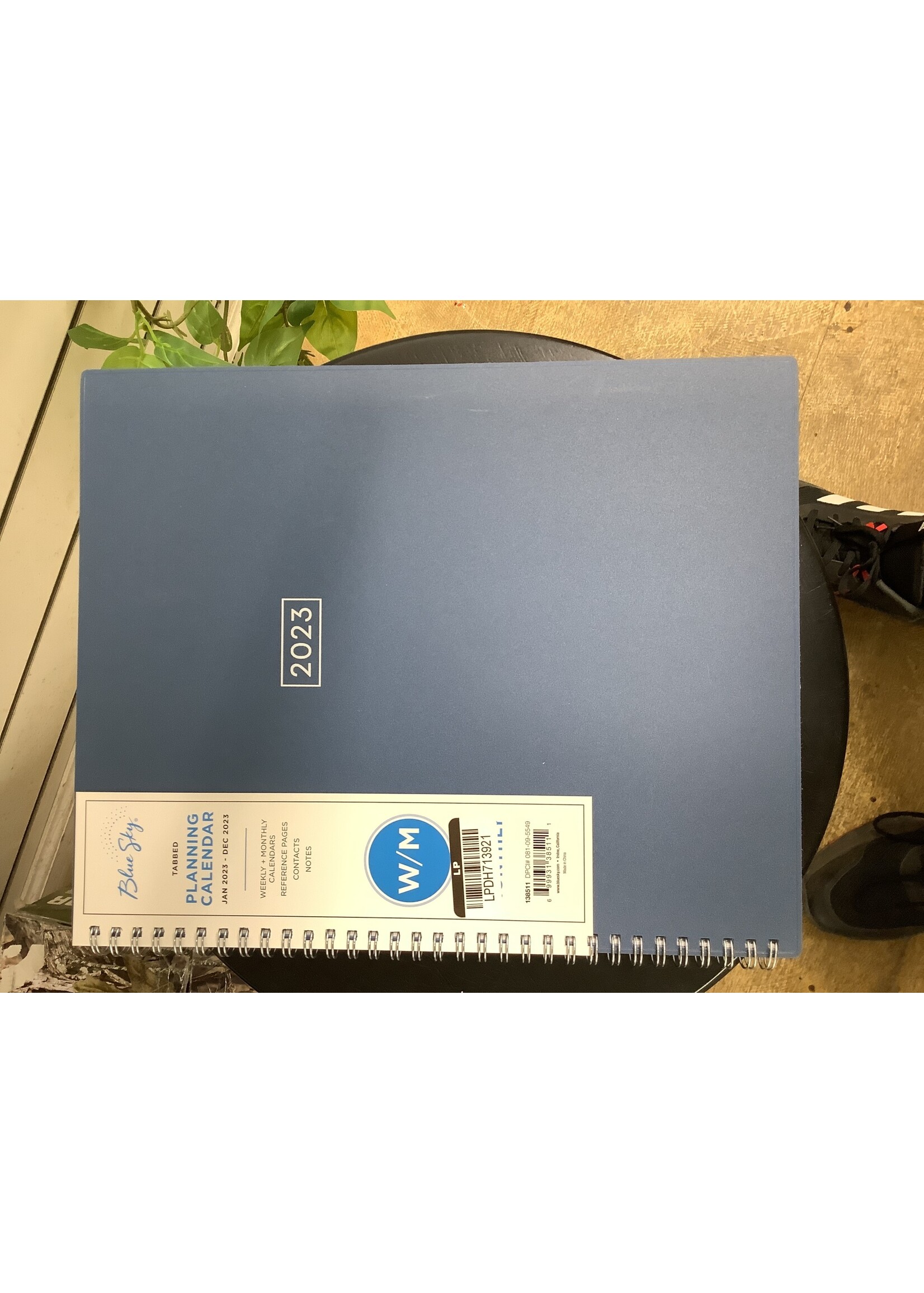 2023 Planner Weekly/Monthly 8.5"x11" Solid Navy - Blue Sky