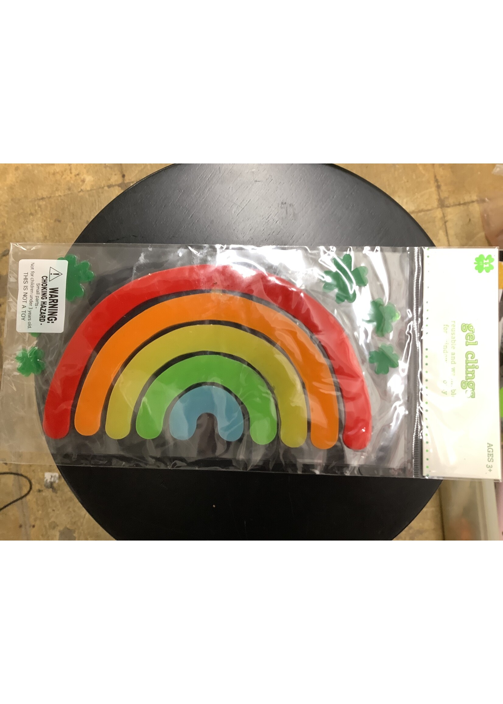 St.Patricks Day Window Cling Gels Rainbow