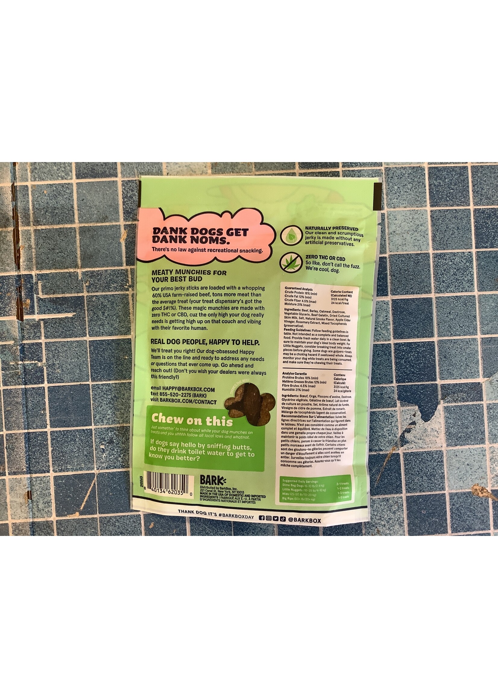Bark Eats (Bark Box) Dank Noms Beep Recipe 3 oz. Dog Treats (exp. 9/3/23)