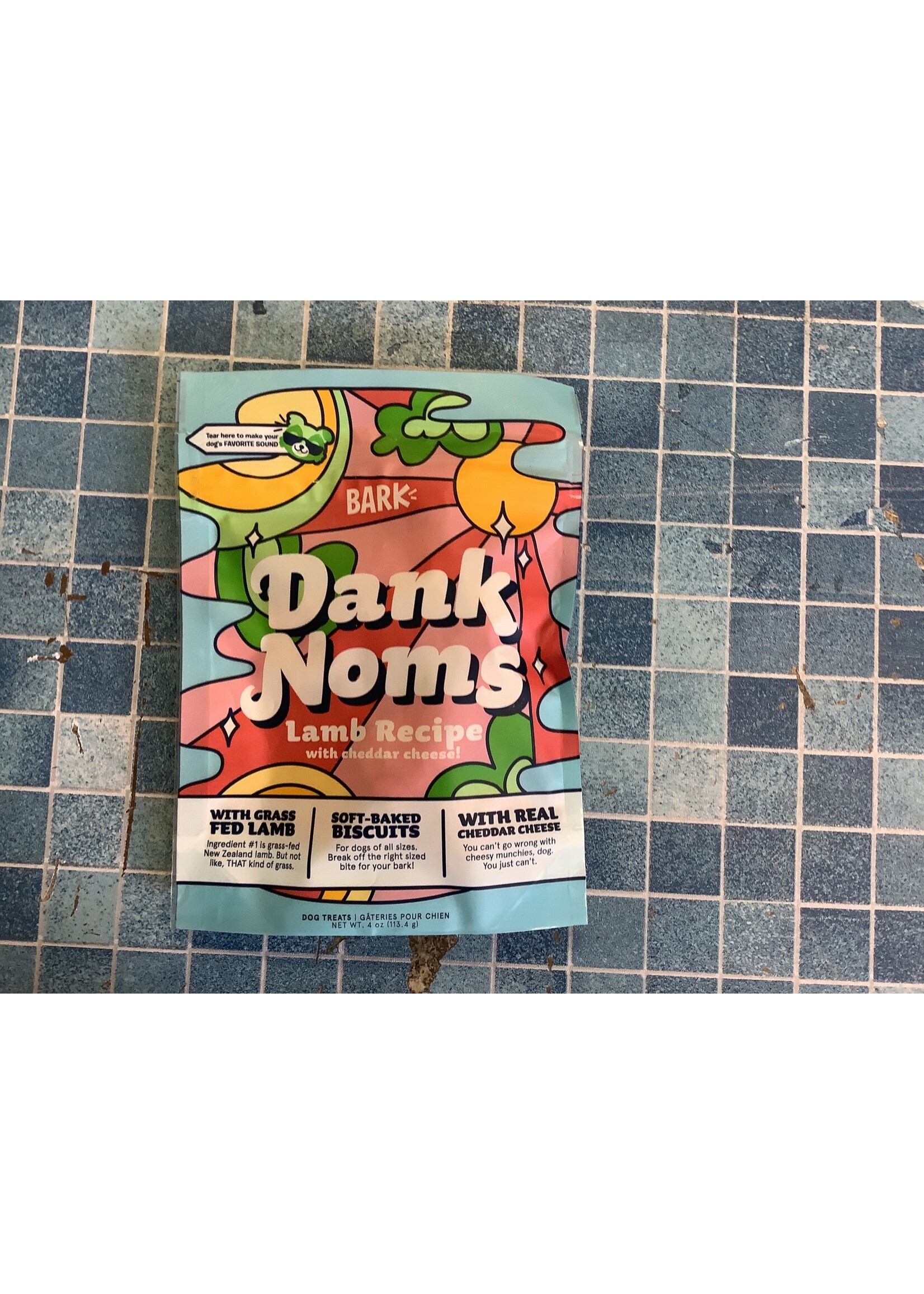 Bark Eats (Bark Box) Dank Noms Lamb Recipe w/ Cheddar Cheese 3 oz. Dog