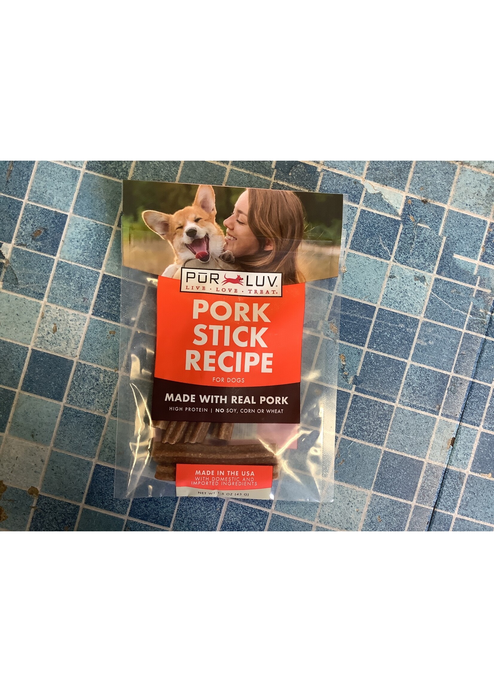 *Expired Pur Luv Pork Stick Recipe 1.5 oz. (7/23)