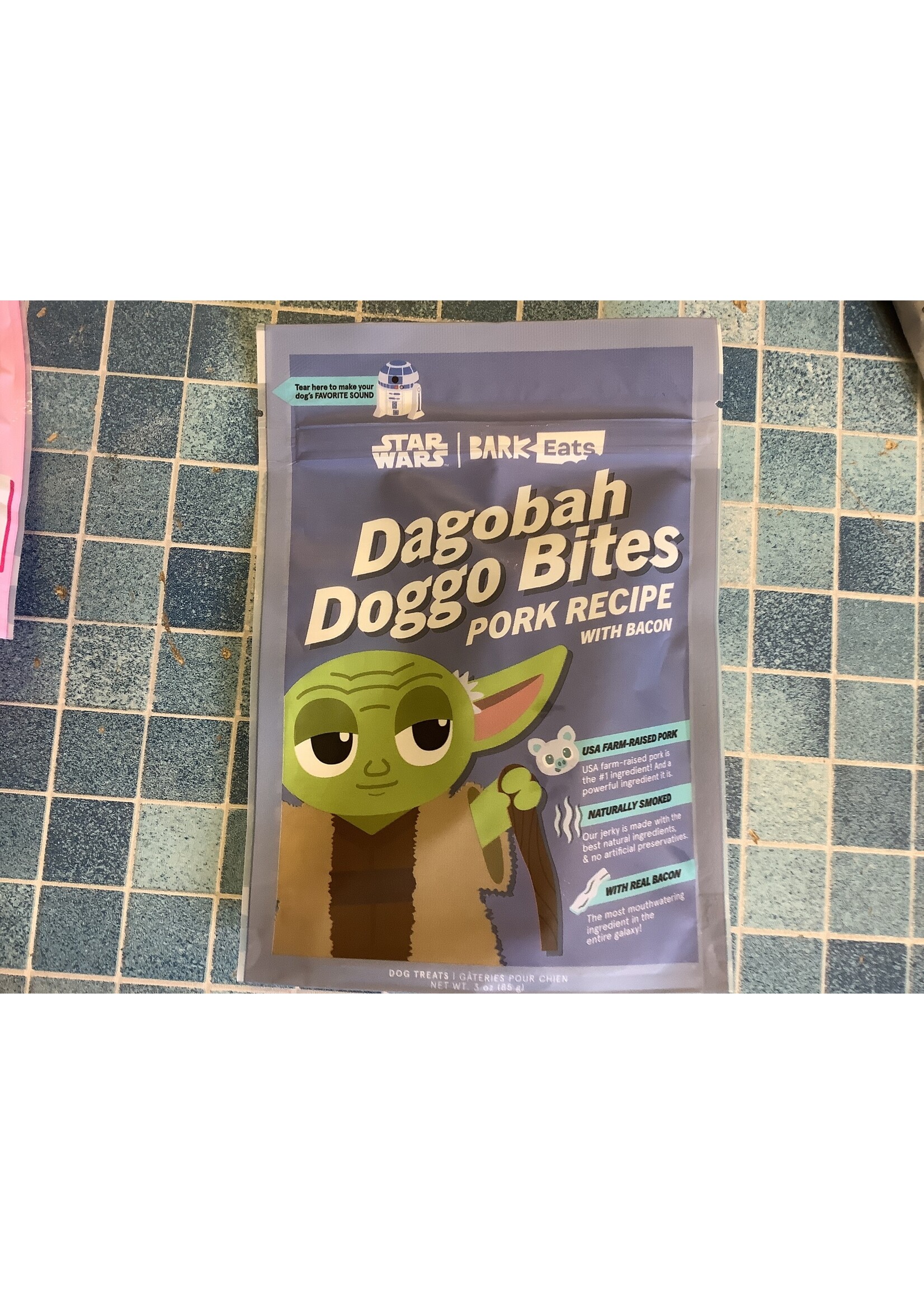 Bark Eats (Bark Box) Star Wars Dagobah Doggo Bites Pork Recipe w/ Bacon 3 oz. Dog Treats (exp. 8/3/23)