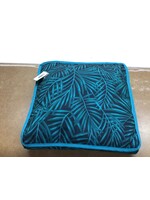 *rip in bottom* Decorative pillow sitting green leaves