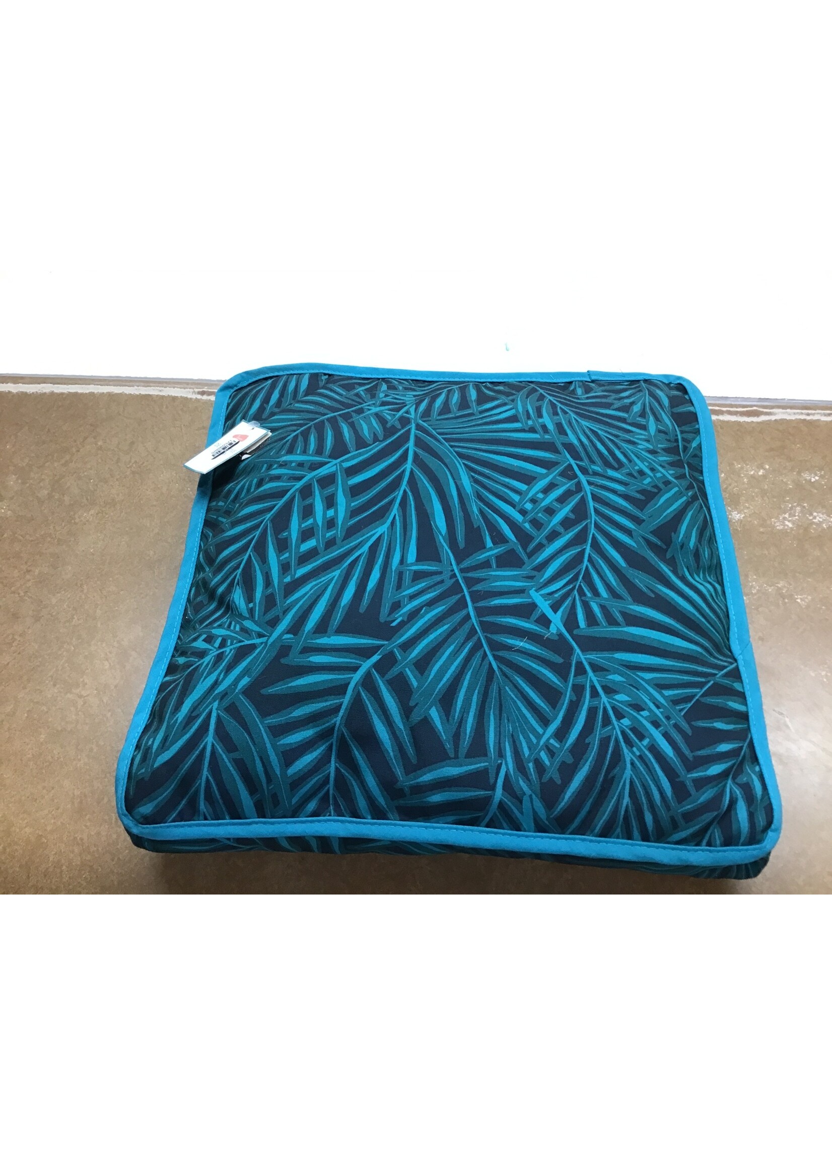 *rip in bottom* Decorative pillow sitting green leaves