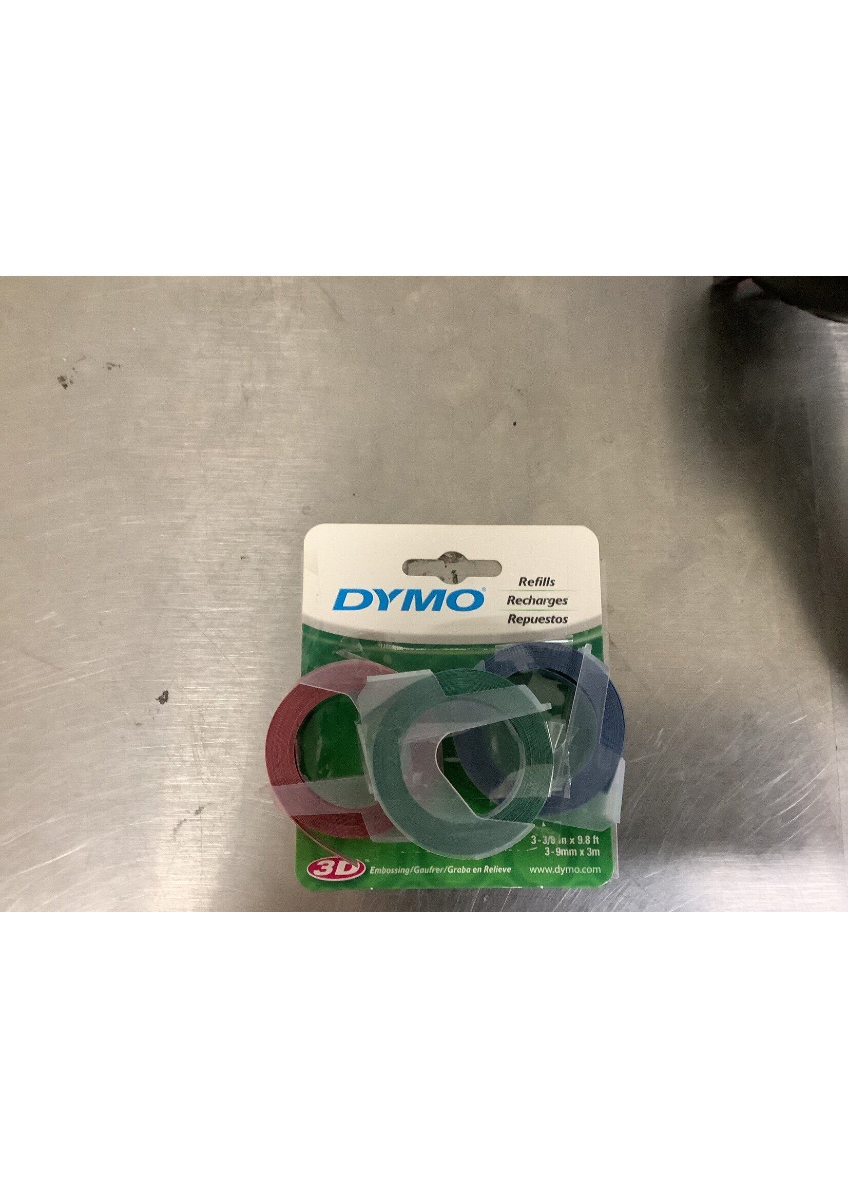 *Open Package DYMO 3pk Embossed Label Maker Tape Cartridges