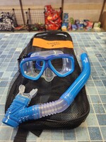 *Open Package Speedo Dive Kit S/M Goggles, Snorkle Blue