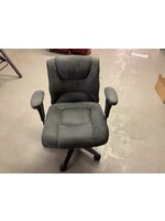 *Used Plush Computer Chair Medium Grey