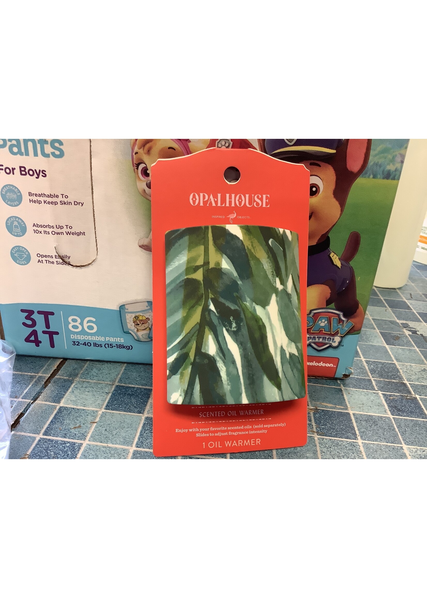 Opalhouse Sented Oil Warmer Green Leaves