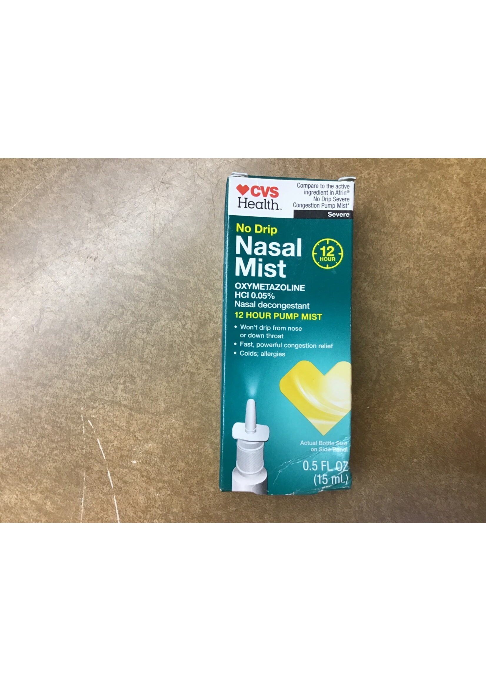 Box damage- 7/24 sealed CVS Nasal Mist 0.5 oz