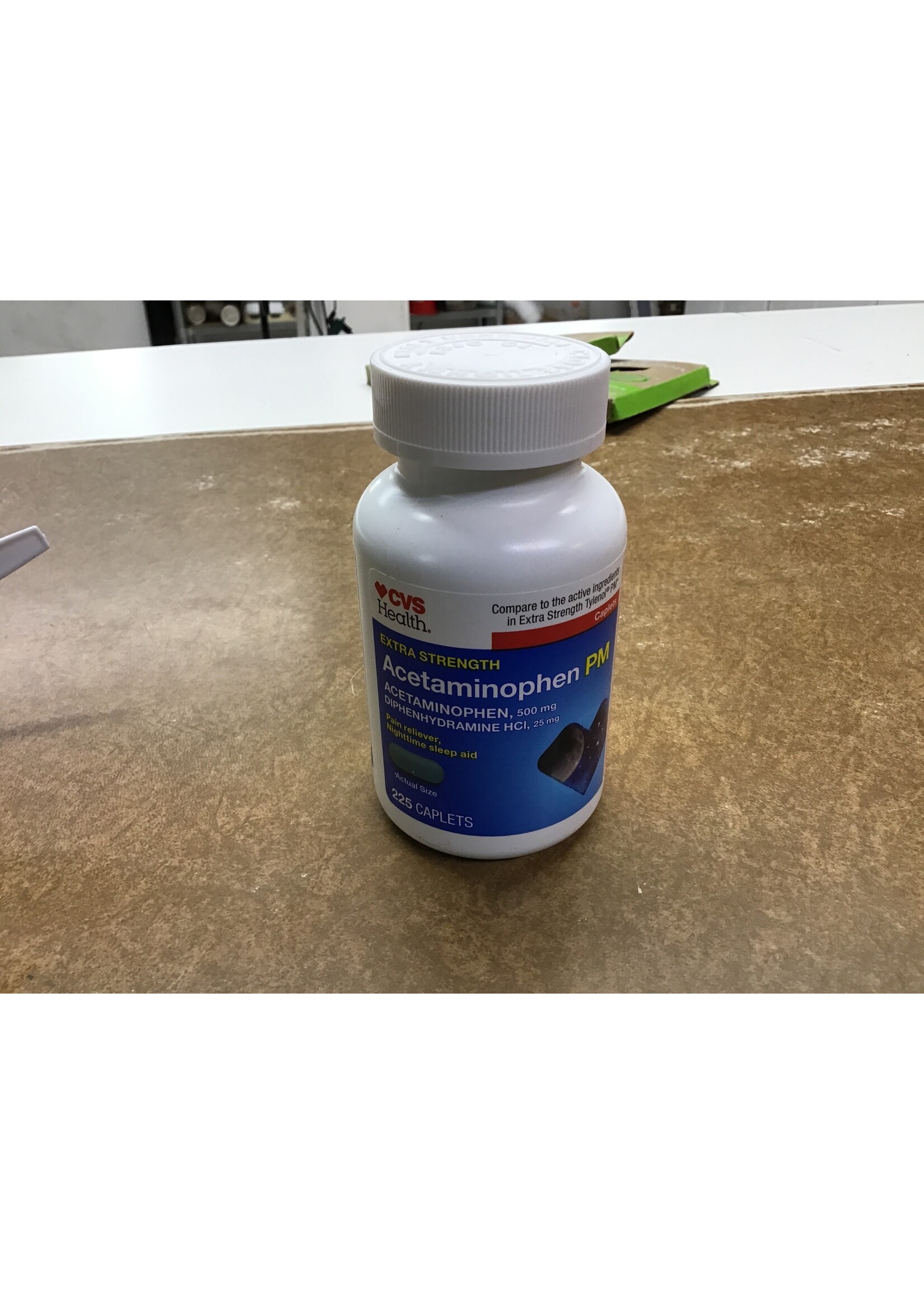 Inner seal- CVS extra strength Acetaminophen PM 225 caplets