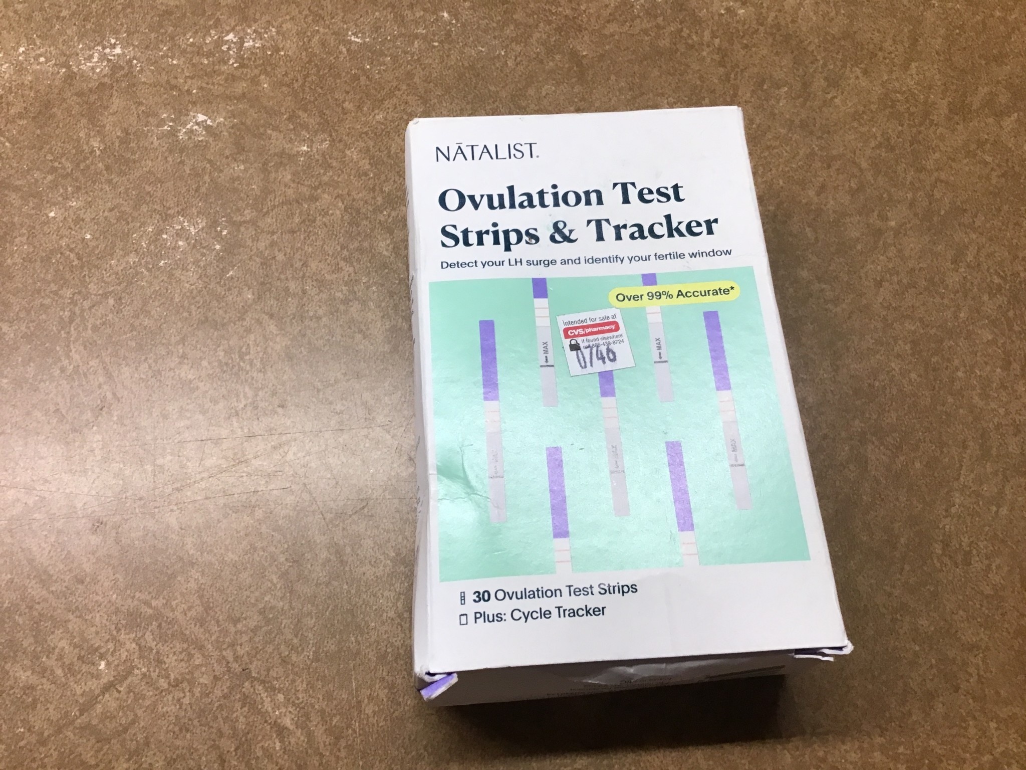 Natalist Ovulation Test Strips & Tracker 30 strips plus cycle tracker