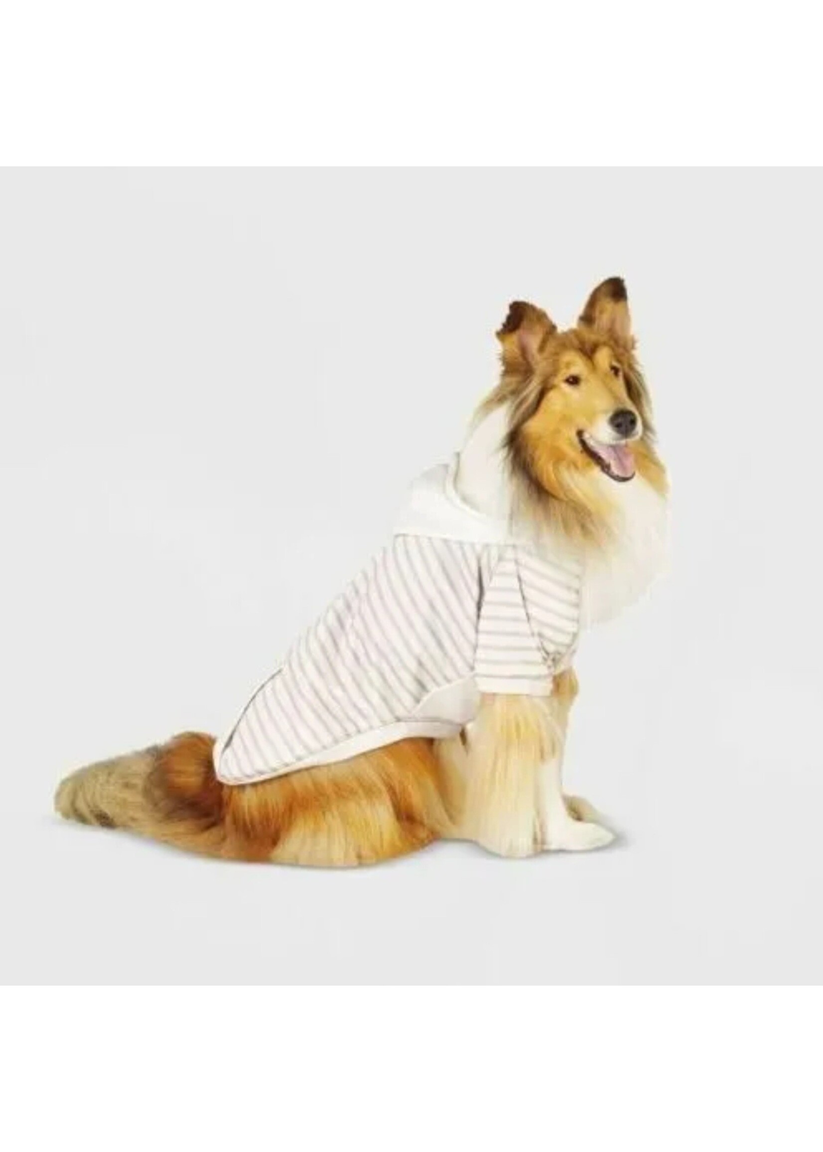 Boots and Barkley Large Striped Lightweight Dog Hoodie - up to 80 lbs