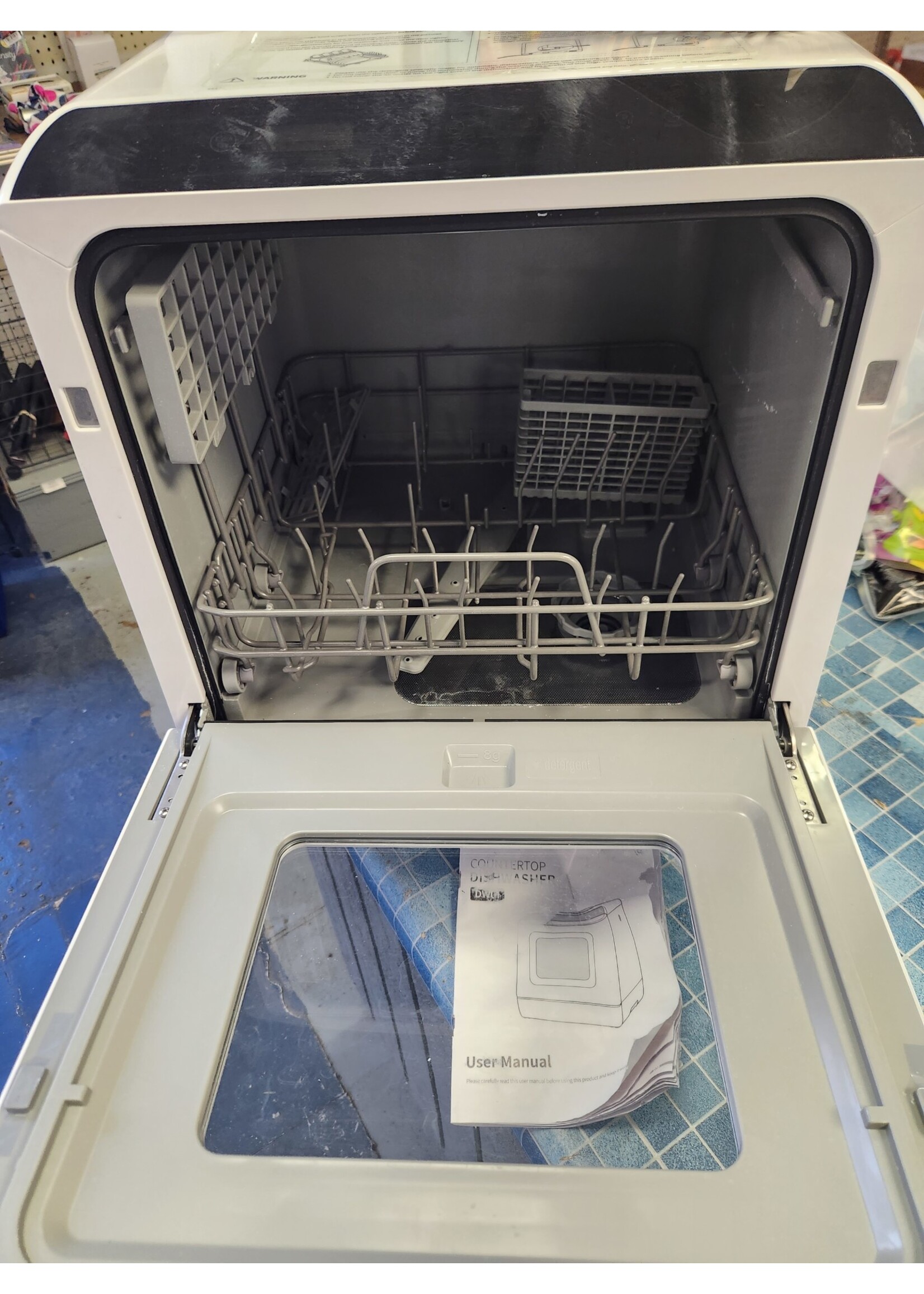 *Tested/,Used ecozy Portable Dishwasher Countertop, Mini Dishwasher with a Built-in 5L Water Tank, No Hookup Needed, 6 Washing Programs, Extra Air Drying Function for Apartments, Camping and RV, Energy Star