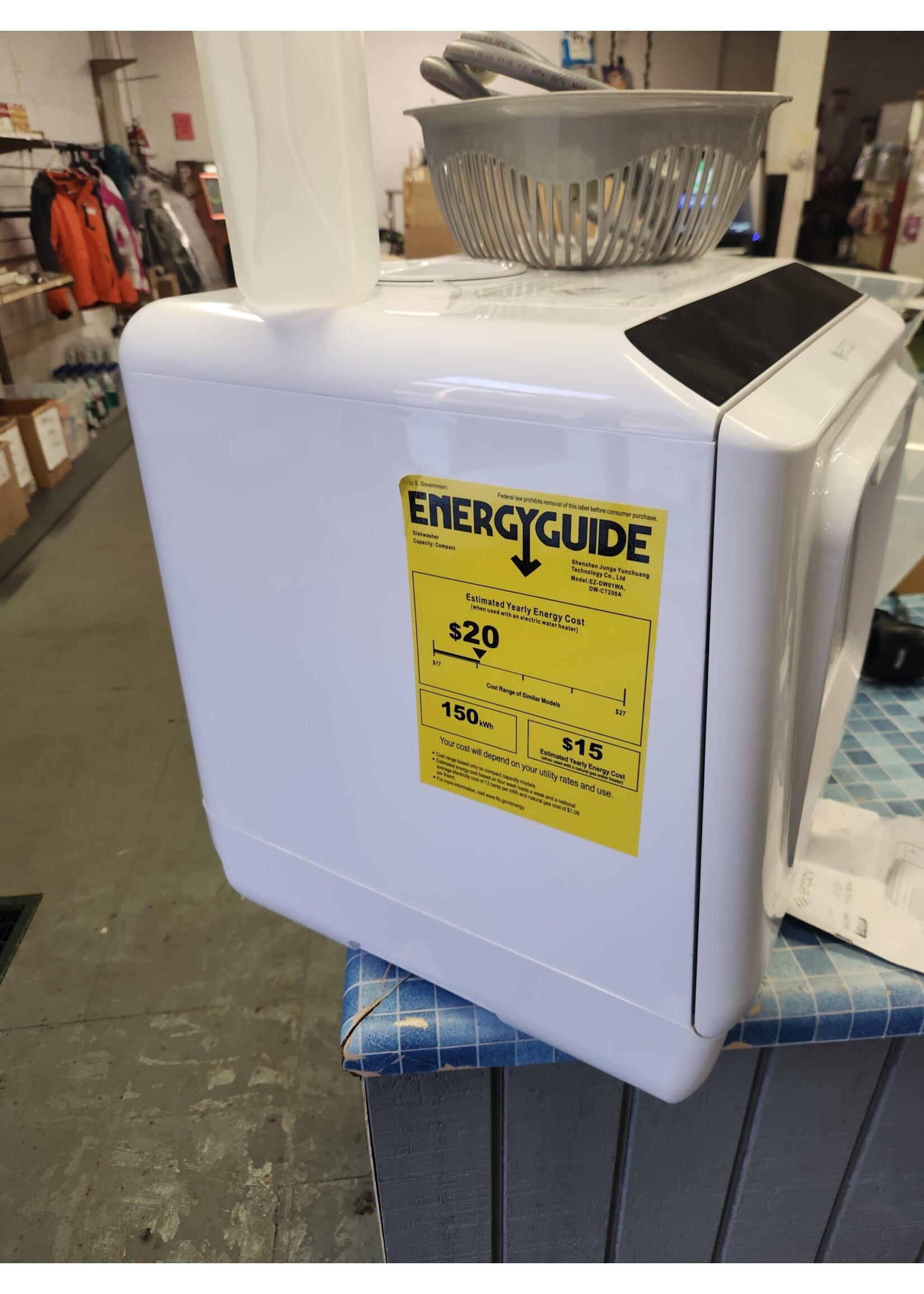 Portable Countertop Dishwasher with a Built-in 5L Water Tank, No Hookup  Needed