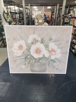 *Slight Imperfection 61.5x49.5 Framed Canvas Floral Wall Art Painting