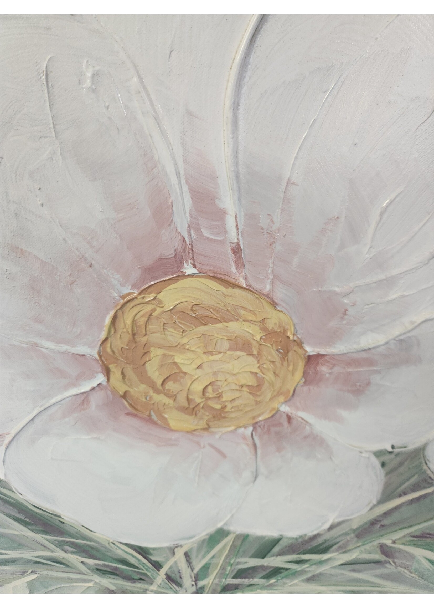 *Slight Imperfection 61.5x49.5 Framed Canvas Floral Wall Art Painting