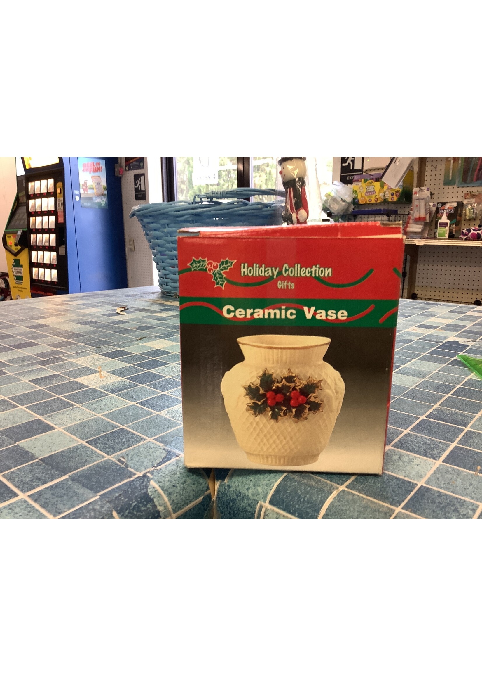 Holiday Ceramic Vase 4”