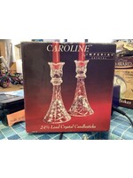 Caroline 24% Lead Crystal Candlesticks