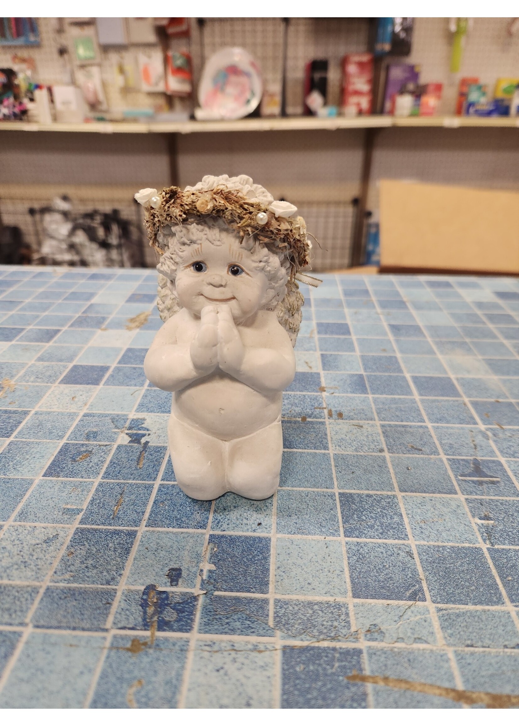 Dreamsicles 10663 Golden Make A Wish Angel Statue