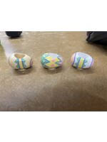 Wooden Easter Egg Candle Stick Holders (3 eggs)