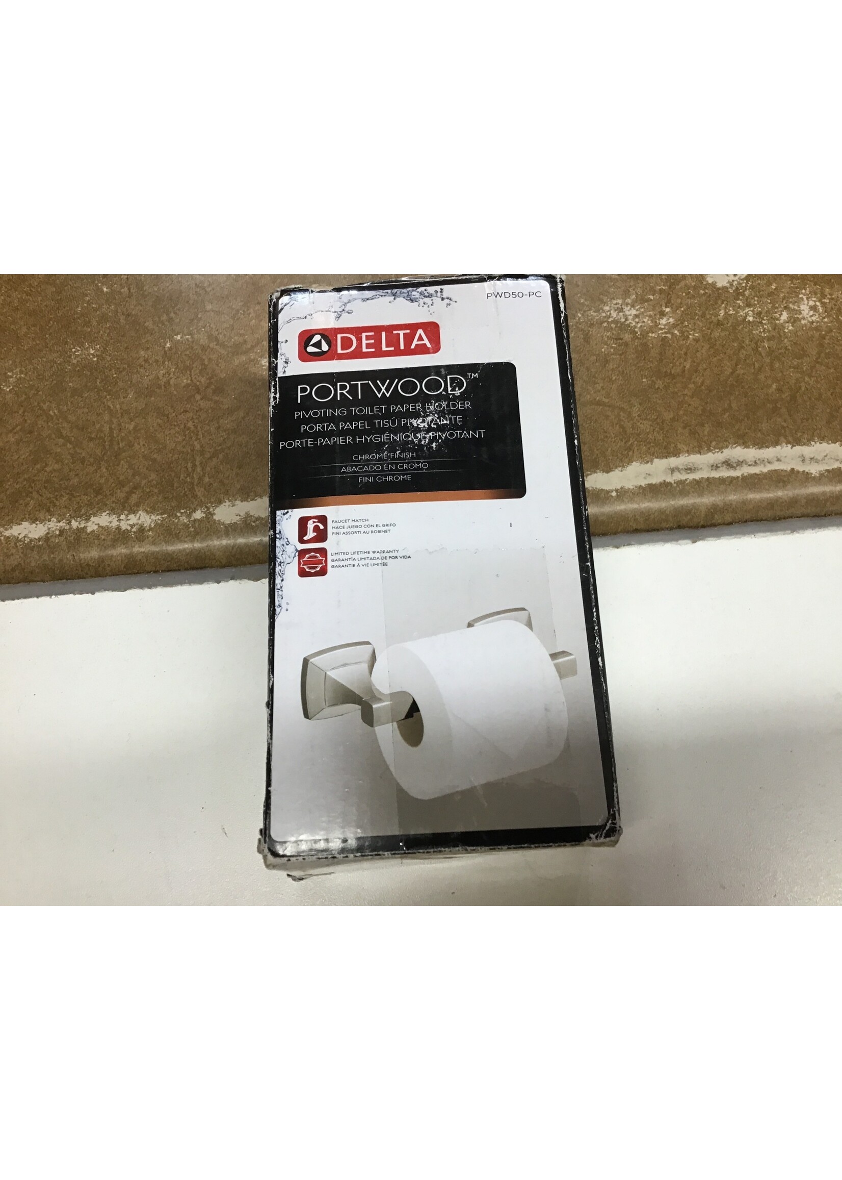 Missing hardware Delta Portwood pivoting toilet paper holder