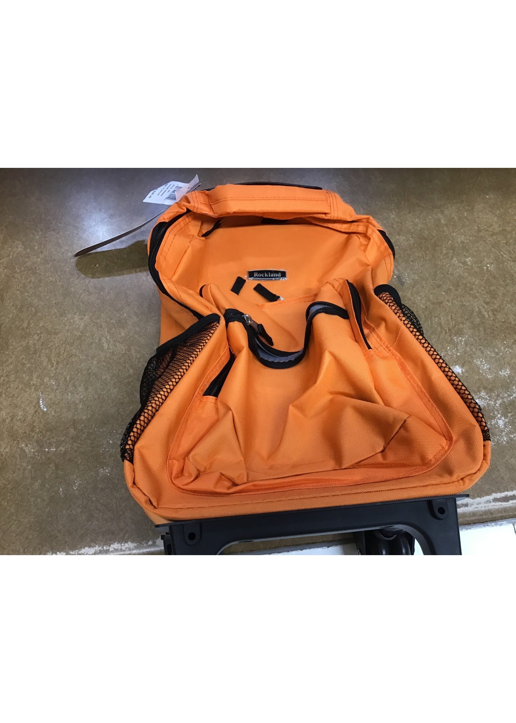 Scuf Marks on Side Rockland 17”x13”x10” backpack roller luggage orange