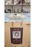 allen + roth Round Champagne Wall Mirror Sunburst 34x34