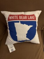 White Bear Lake - Square Pillow Minnesota