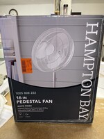 Open box damage- Hampton Bay 16” Pedestal Fan -white 3 speed oscillating