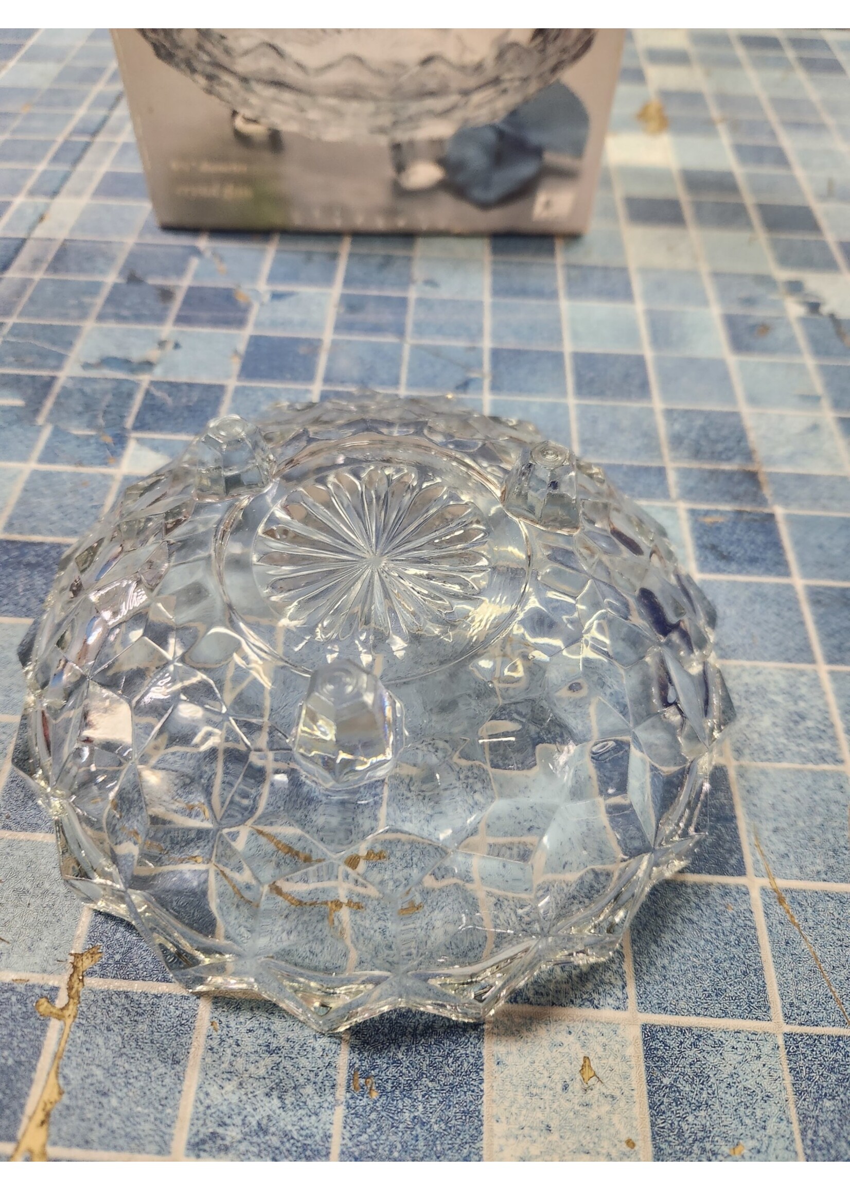 American Whitetail Bonbon Crystal Dish 6" Candy Dish