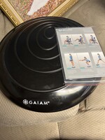 Open box- Gaiam Balance Disk - black- stability core trainer