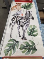 Zebra, Grey Parrot, Lion Wallpaper Sticker
