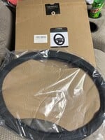 Car Pass Faux Suede Universal Steering Wheel Cover black 34/5/44.5 ZT-0076-2