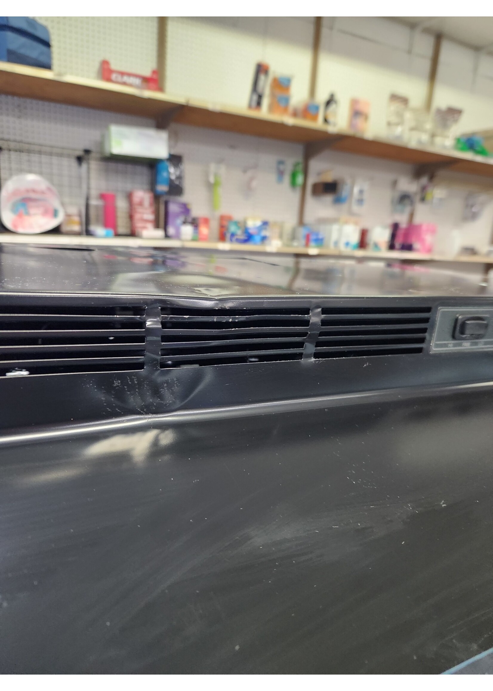 *Fixed Dent on  Front Grill, and top (will never see top once mounted) Broan 30-in 160-CFM Ductless Black Under Cabinet Range Hoods Undercabinet Mount with Charcoal Filter 41000-L