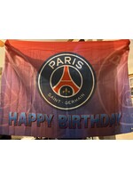 Open bag- Paris St Germain (PSG) Happy Birthday banner/flag 3x5