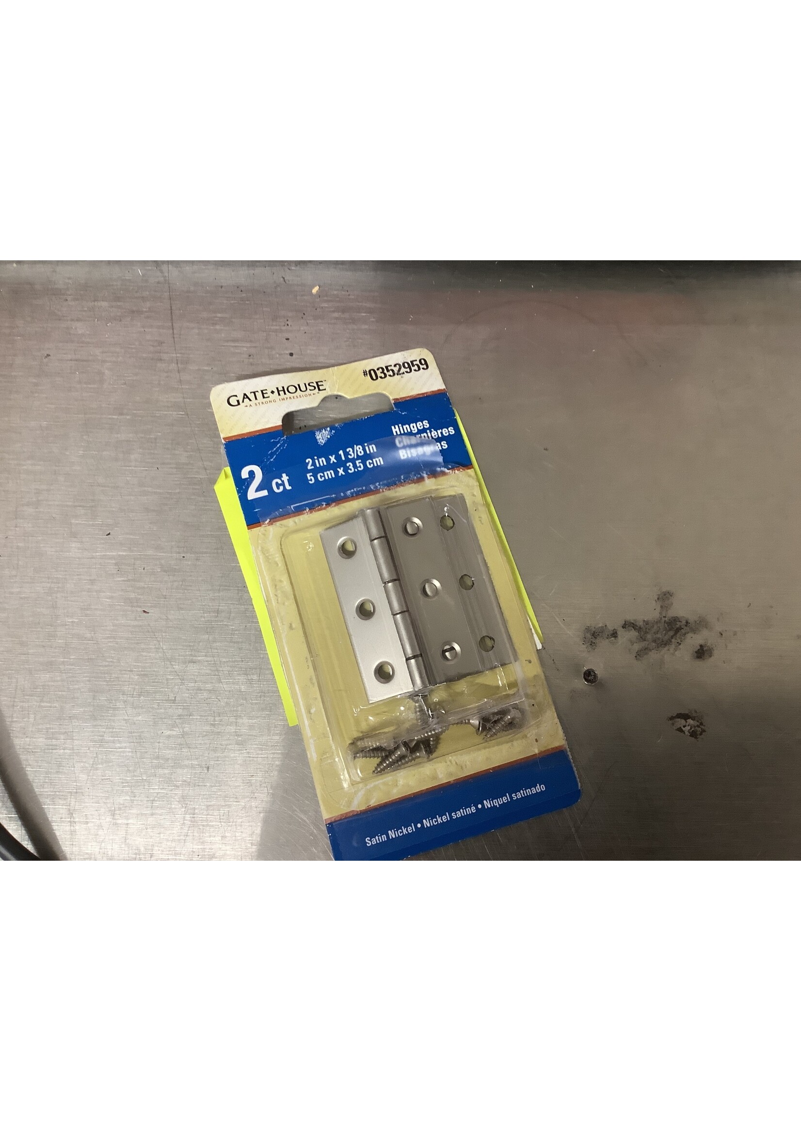 *Open Package 2 Ct Hinges 2"x1 3/8"