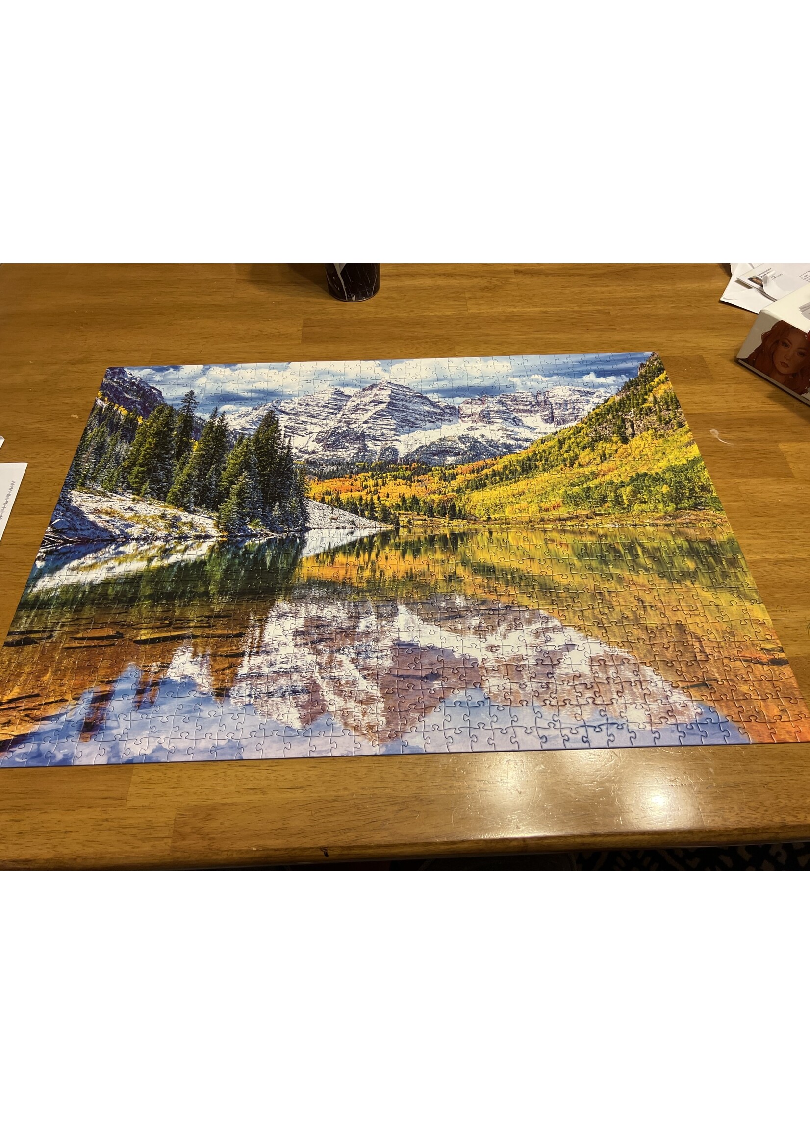 Assembled Once- Eurographics 1000 pc puzzle- Rocky Mountains Colorado USA