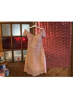 Women’s sleeveless mother of the bride dress with cover up/formal prom gown US16; length 40 in.